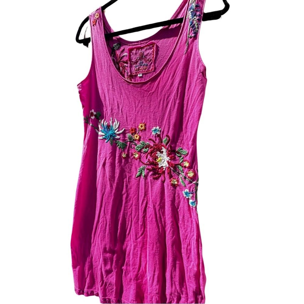 Johnny Was Embroidered Tank Dress